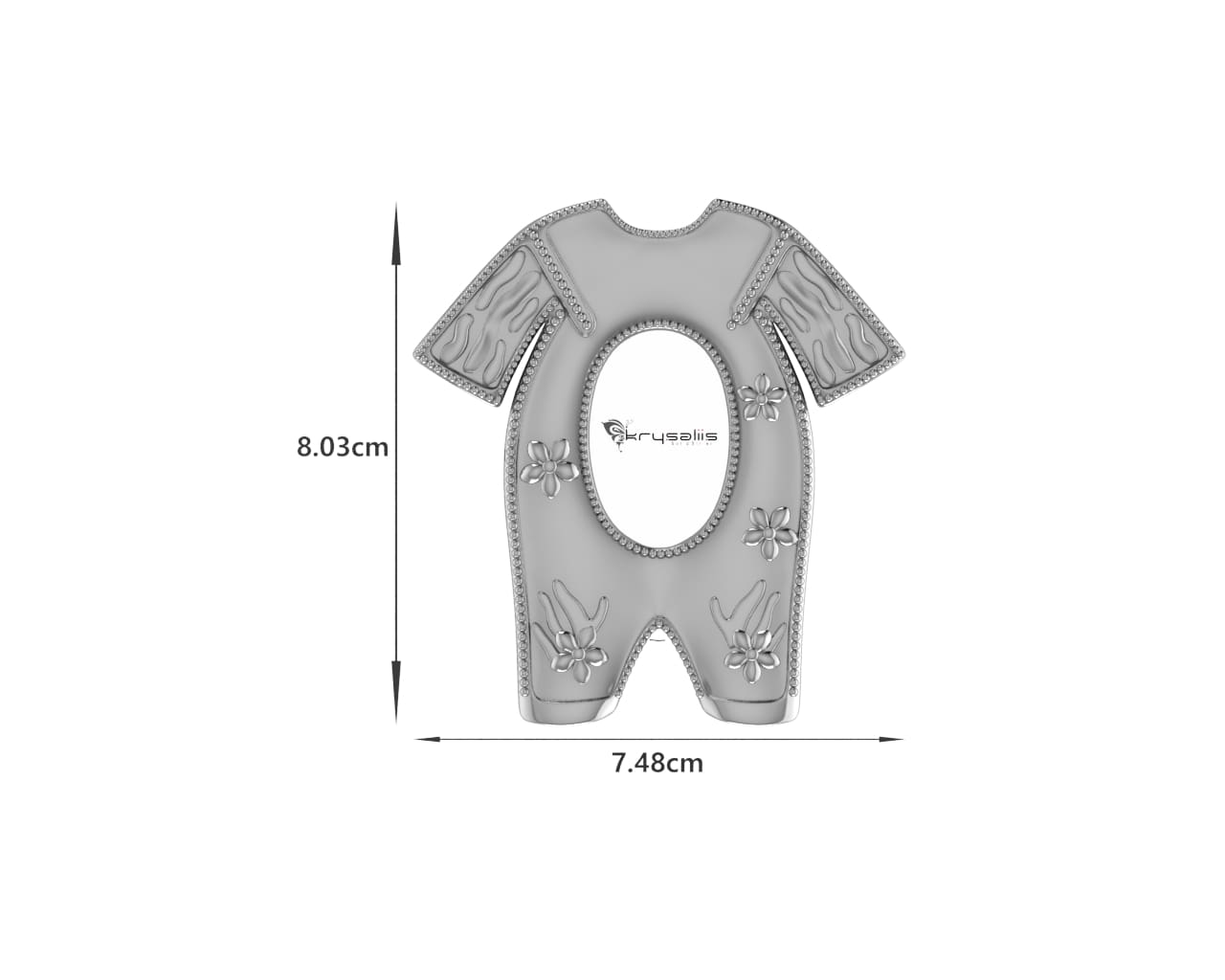 Silver Plated Pyjama Baby Photo Frame for Baby and Kids