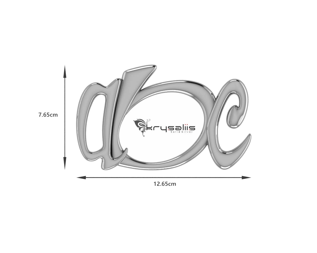 Silver Plated Photo Frame for Baby and Kids - ABC photo Frame