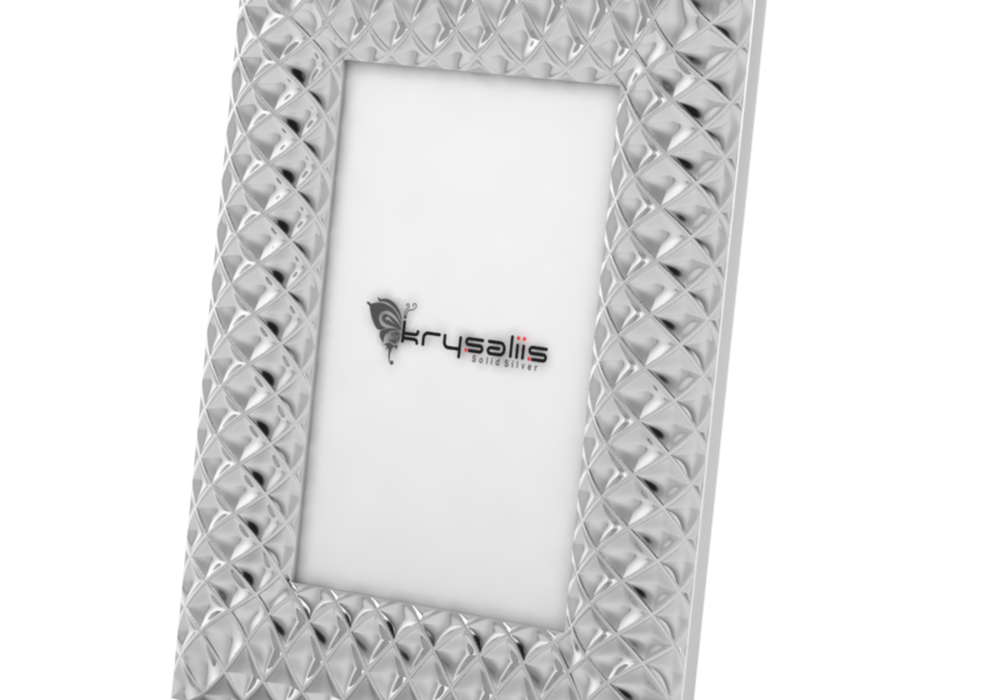 Pure Silver Solitaire Photo Frame By Krysaliis Frames