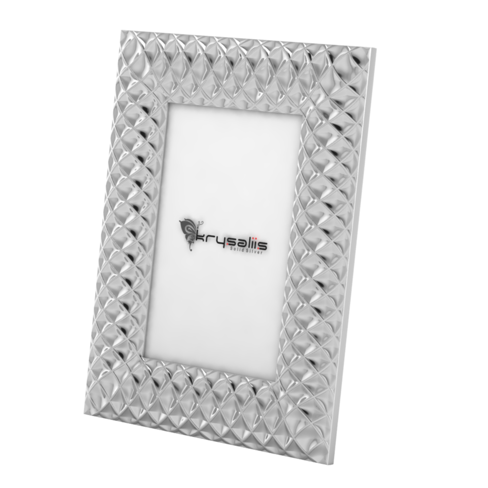 Pure Silver Solitaire Photo Frame By Krysaliis 6X4 Frames
