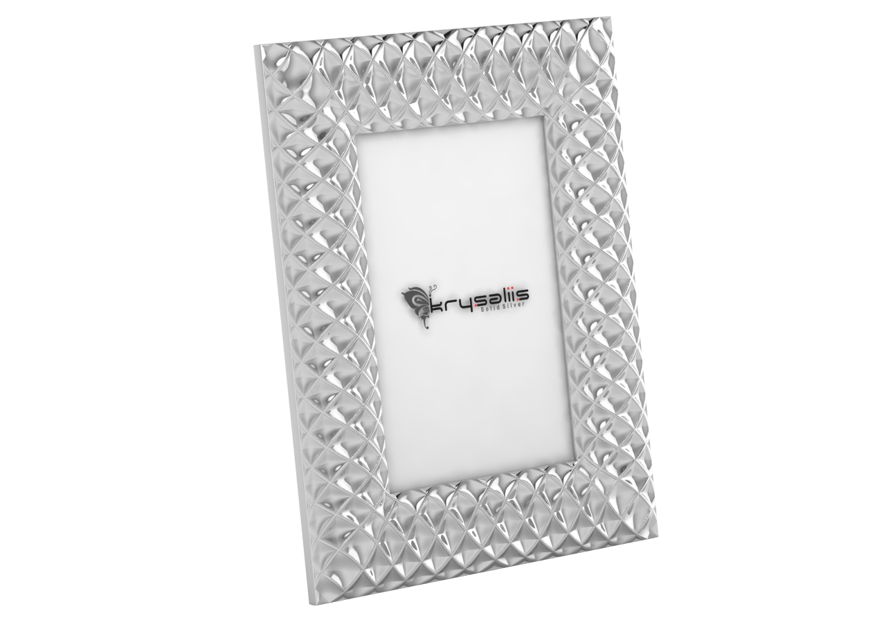 Pure Silver Solitaire Photo Frame By Krysaliis 6X4 Frames