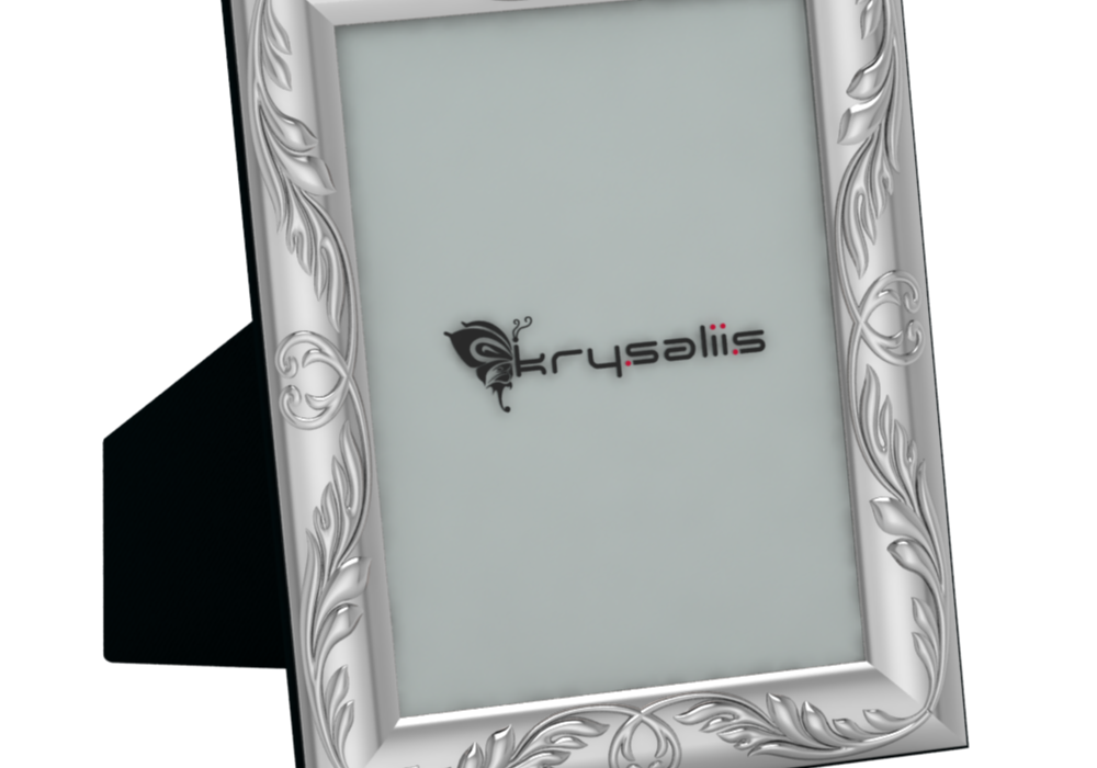 Pure Silver Rectangular Wreath Photo Frame By Krysaliis 6X4 Frames