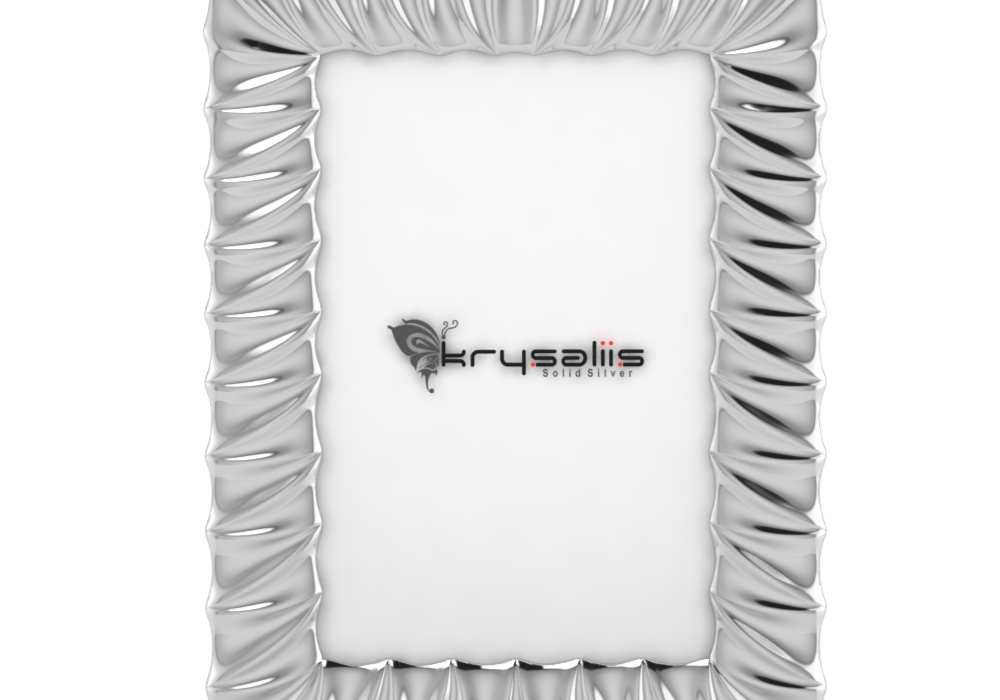 Pure Silver Bevelled Photo Frame By Krysaliis Frames