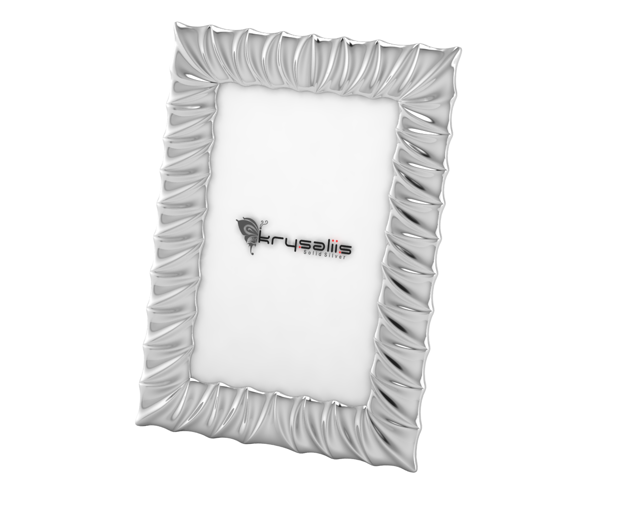 Pure Silver Bevelled Photo Frame By Krysaliis Frames
