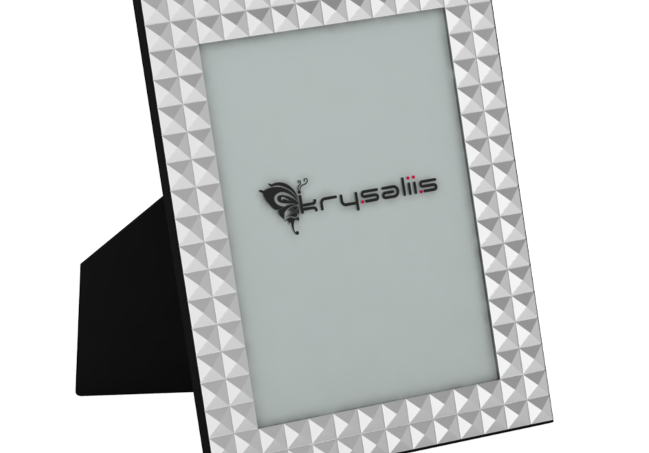 Pure Silver Dazzling Diamond Photo Frame By Krysaliis Frames