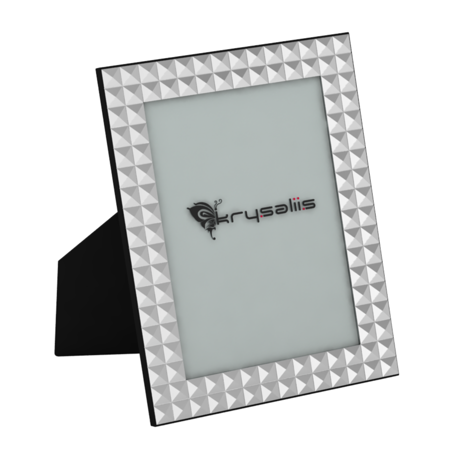Pure Silver Dazzling Diamond Photo Frame By Krysaliis Frames