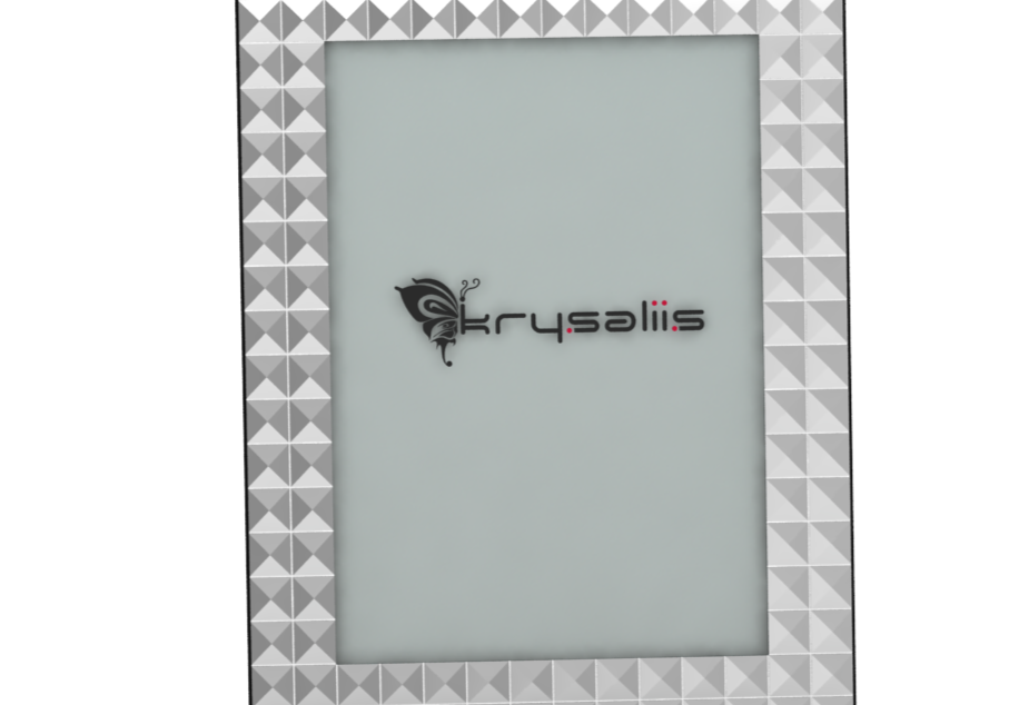 Pure Silver Dazzling Diamond Photo Frame By Krysaliis Frames