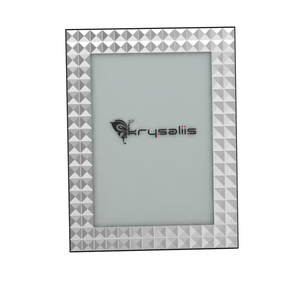 Pure Silver Dazzling Diamond Photo Frame By Krysaliis Frames