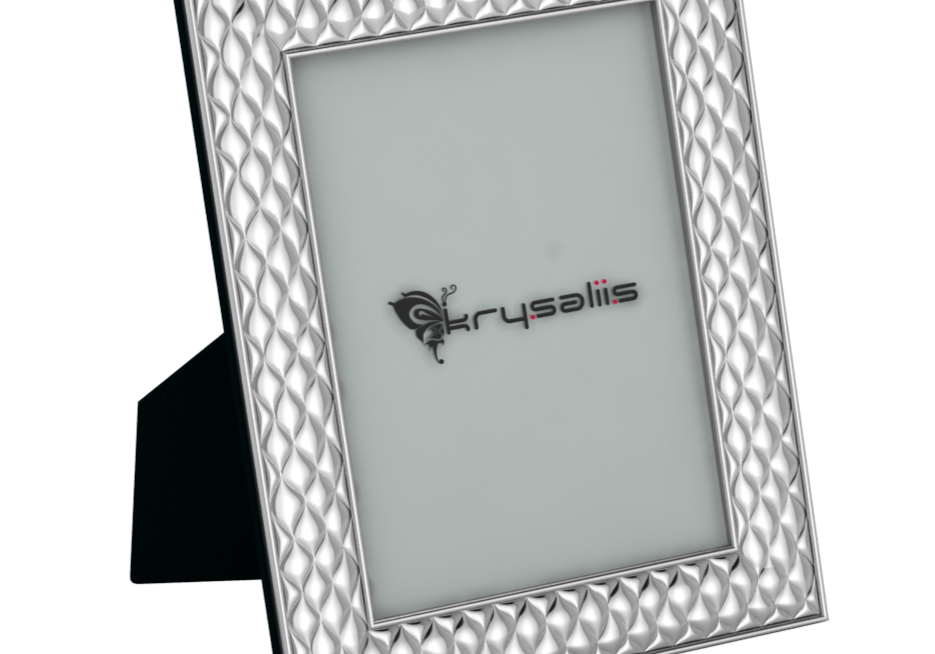 Pure Silver Dancing Raindrops Photo Frame By Krysaliis Frames