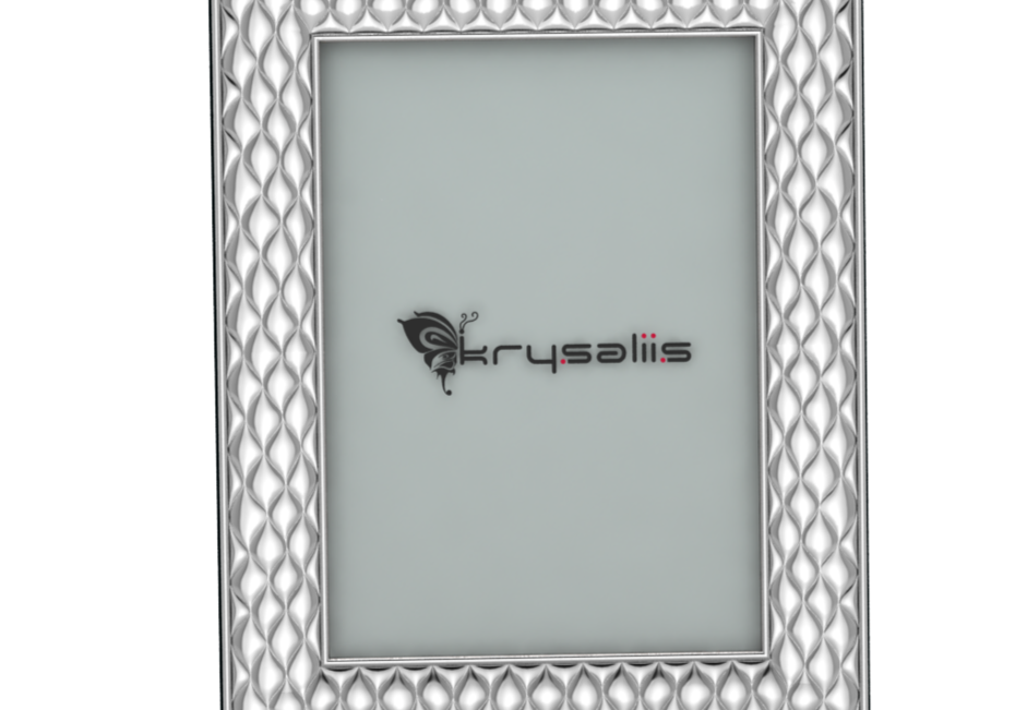 Pure Silver Dancing Raindrops Photo Frame By Krysaliis Frames