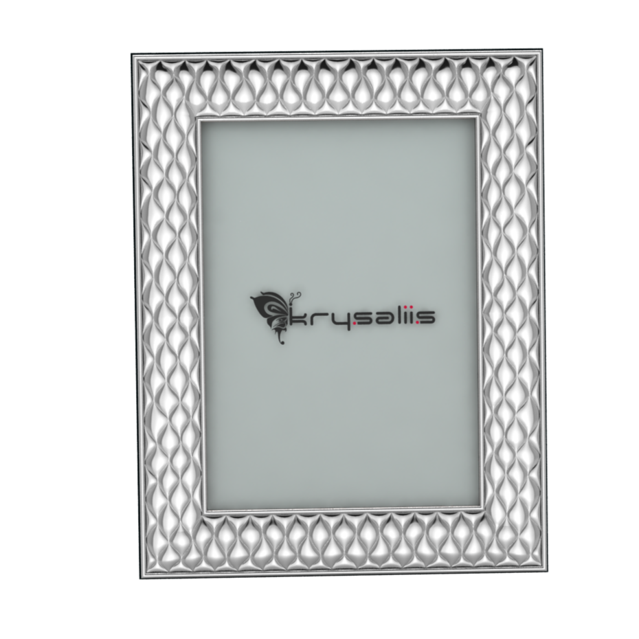 Pure Silver Dancing Raindrops Photo Frame By Krysaliis Frames