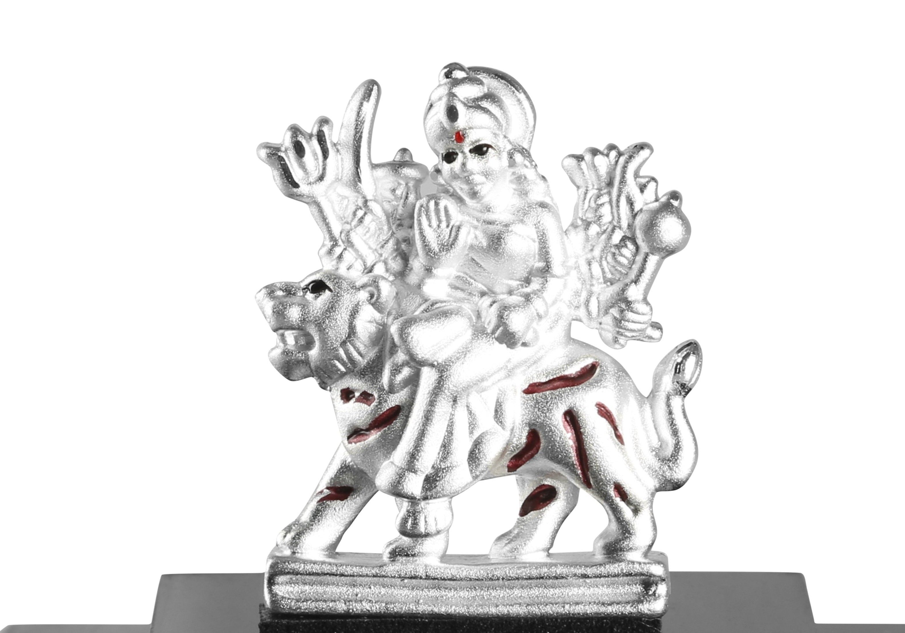 999 Pure Silver Goddess Durga Idol By Krysaliis Isvara Idols