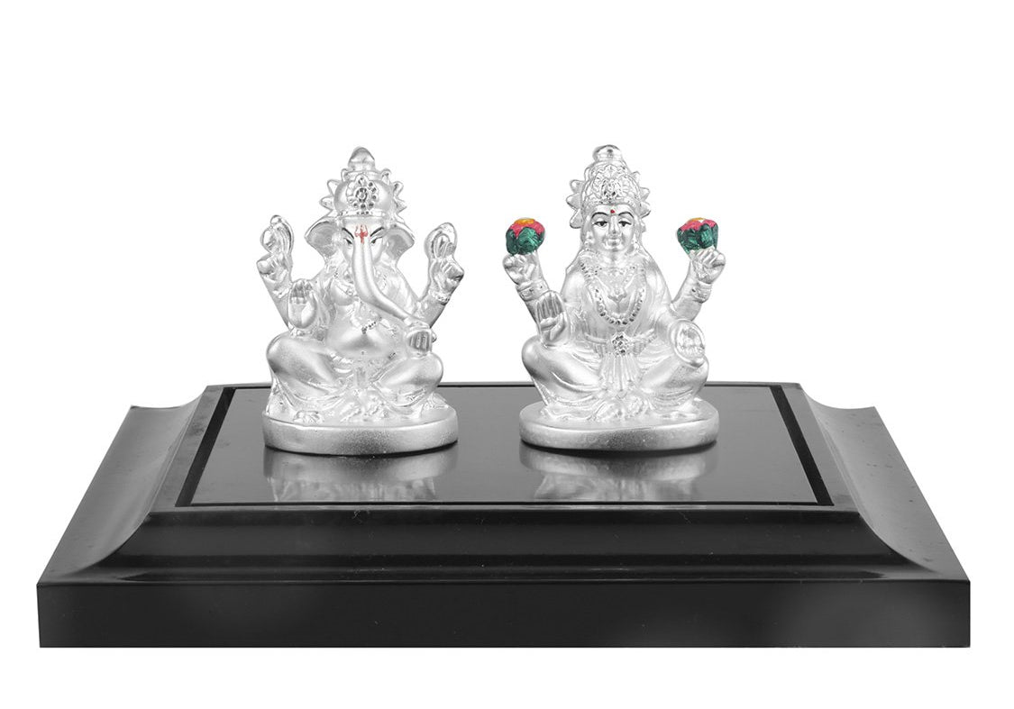 999 Pure Silver Ganesh Laxmi Idols By Krysaliis Isvara-Kriglx_06