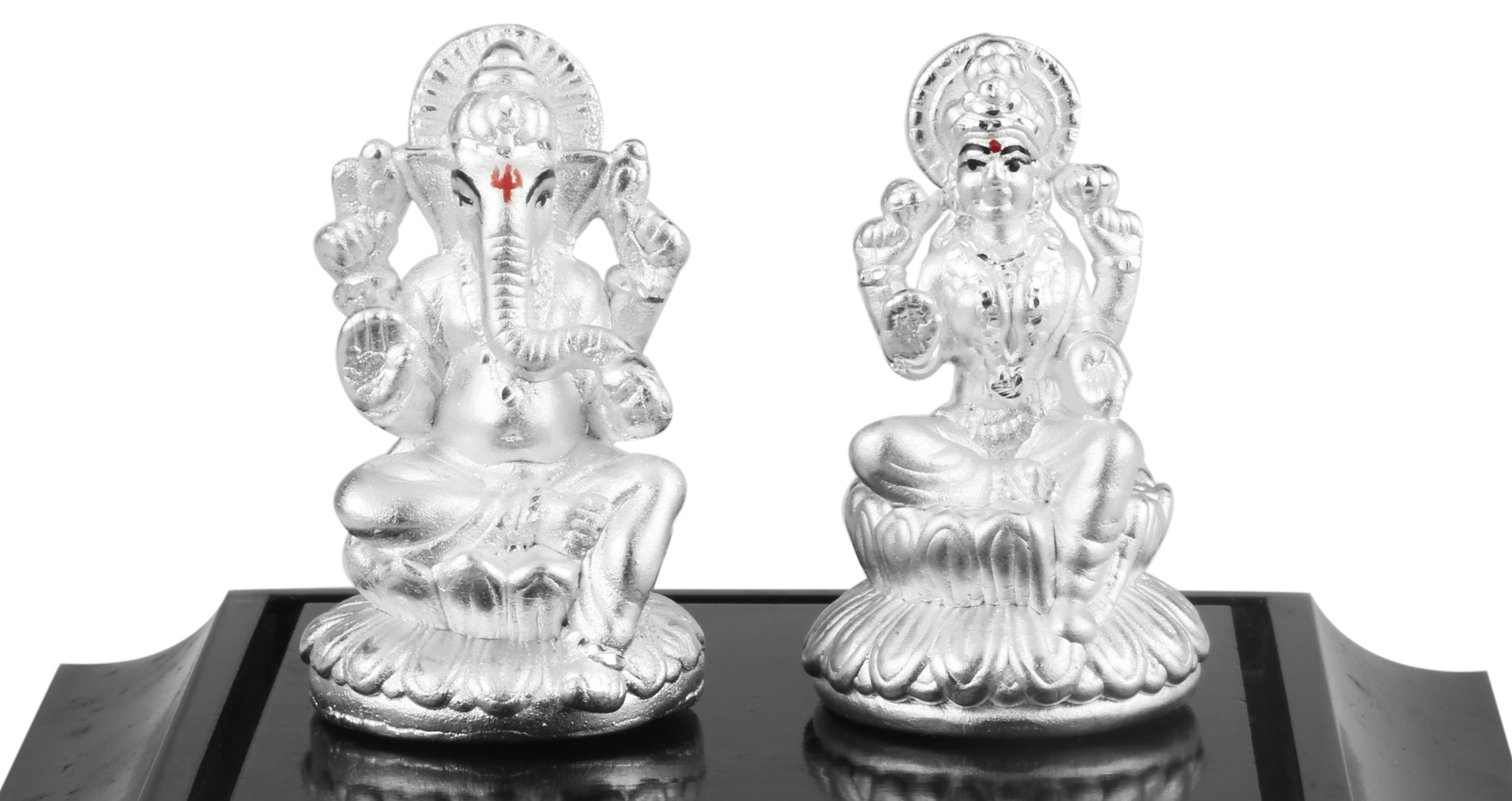 999 Pure Silver Ganesh Laxmi Idols By Krysaliis Isvara-Kriglx_09