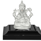 999 Pure Silver Ganesha Idol By Krysaliis Isvara - Krign_03 5 Inch Height Idols