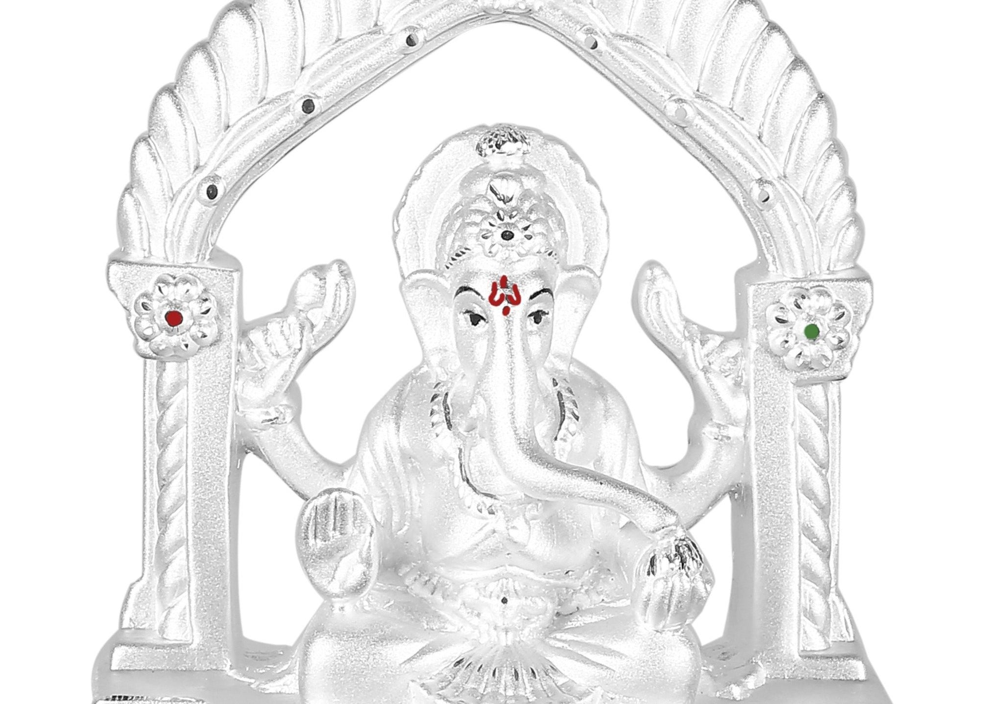 999 Pure Silver Ganesha Idol By Krysaliis Isvara - Krign04 Idols