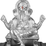 999 Pure Silver Ganesha Sitting Idol By Krysaliis Isvara - Krign14 Idols