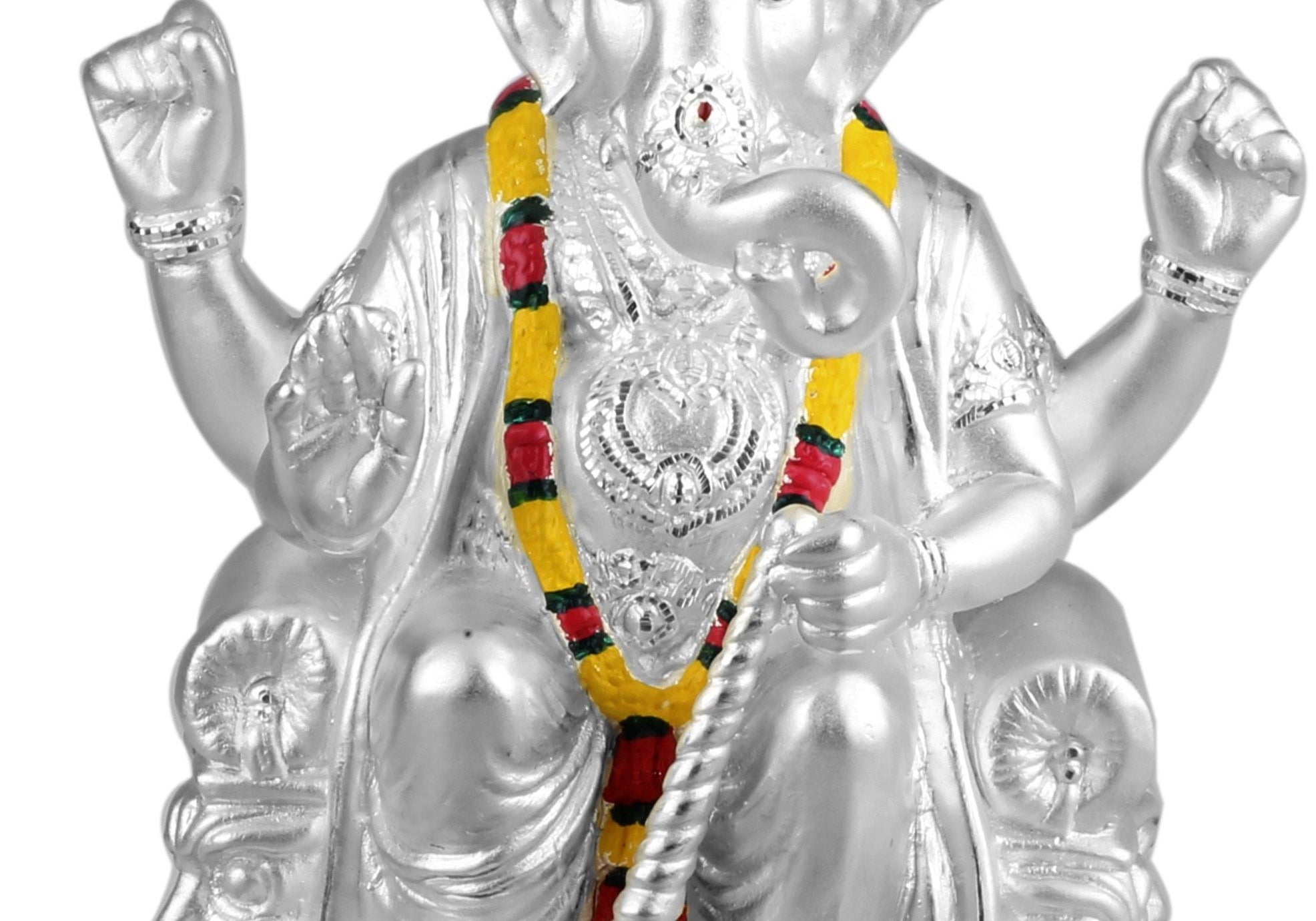 999 Pure Silver Ganesha Sitting Idol By Krysaliis Isvara - Krign28 Idols