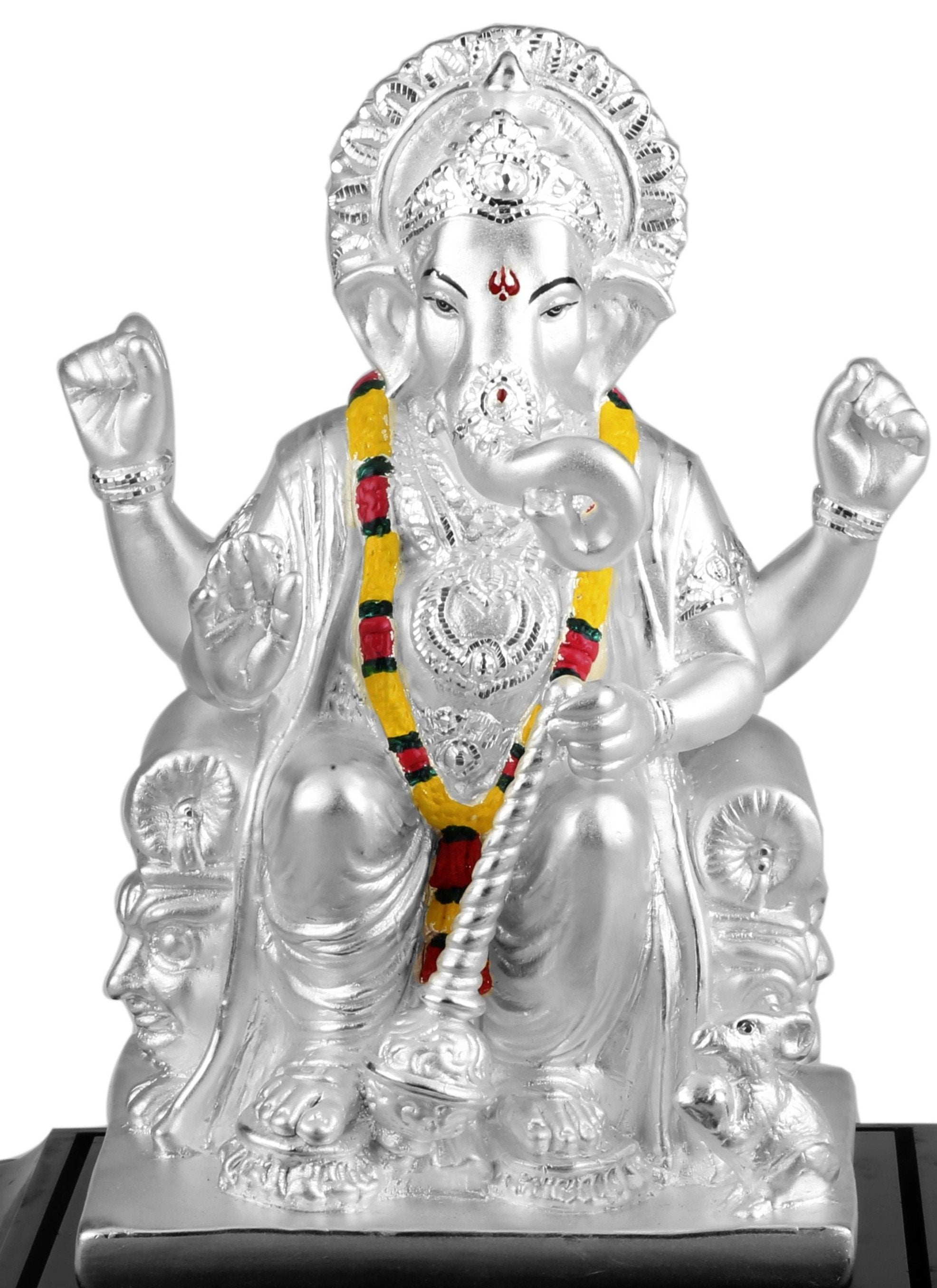 999 Pure Silver Ganesha Sitting Idol By Krysaliis Isvara - Krign28 Idols