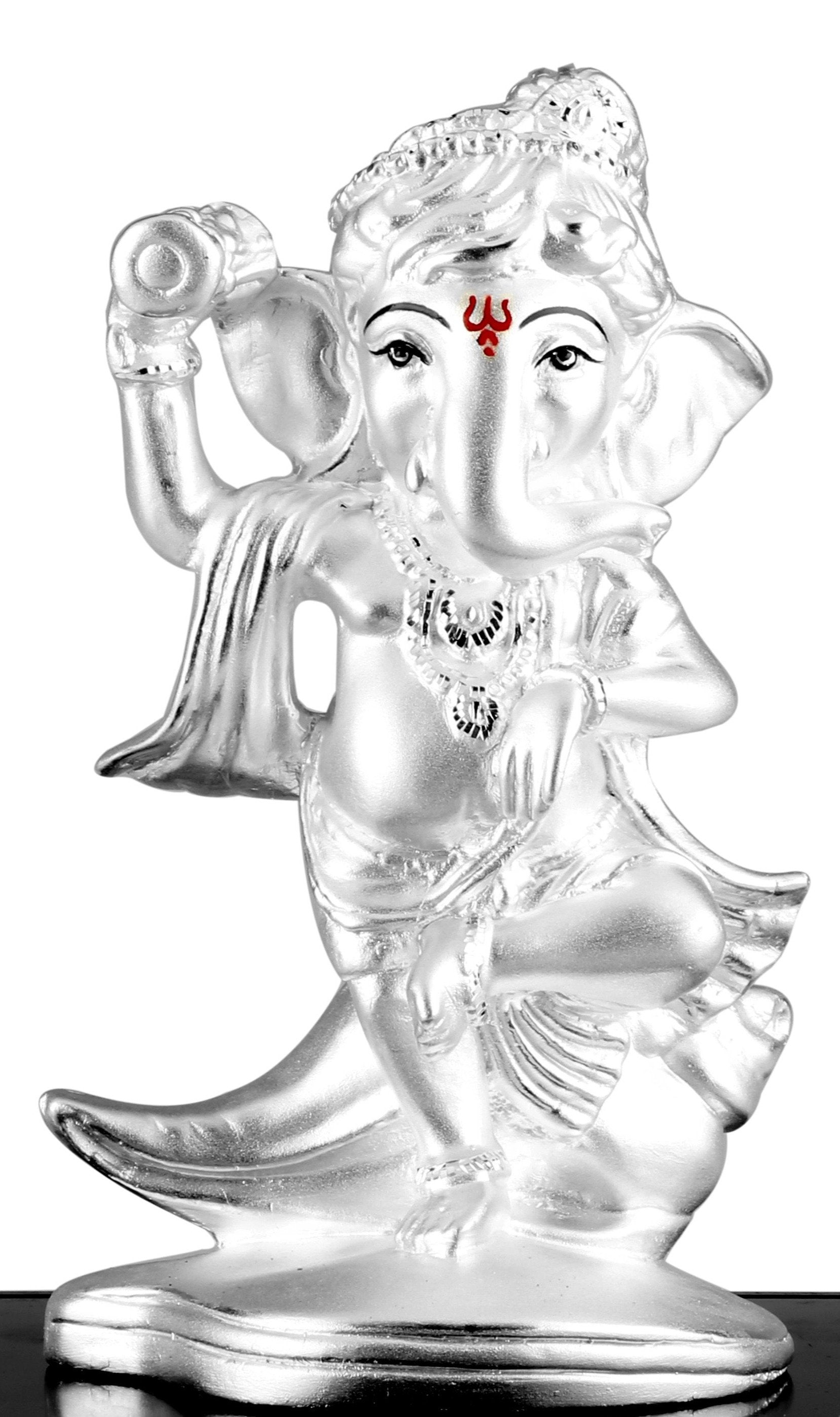 999 Pure Silver Standing Ganesha Idol By Krysaliis Isvara - Krign35 Idols