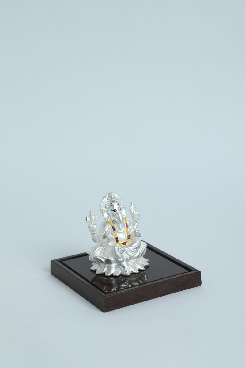 999 Pure Silver Ganesha Idol By Krysaliis Isvara - Krign_43 Idols