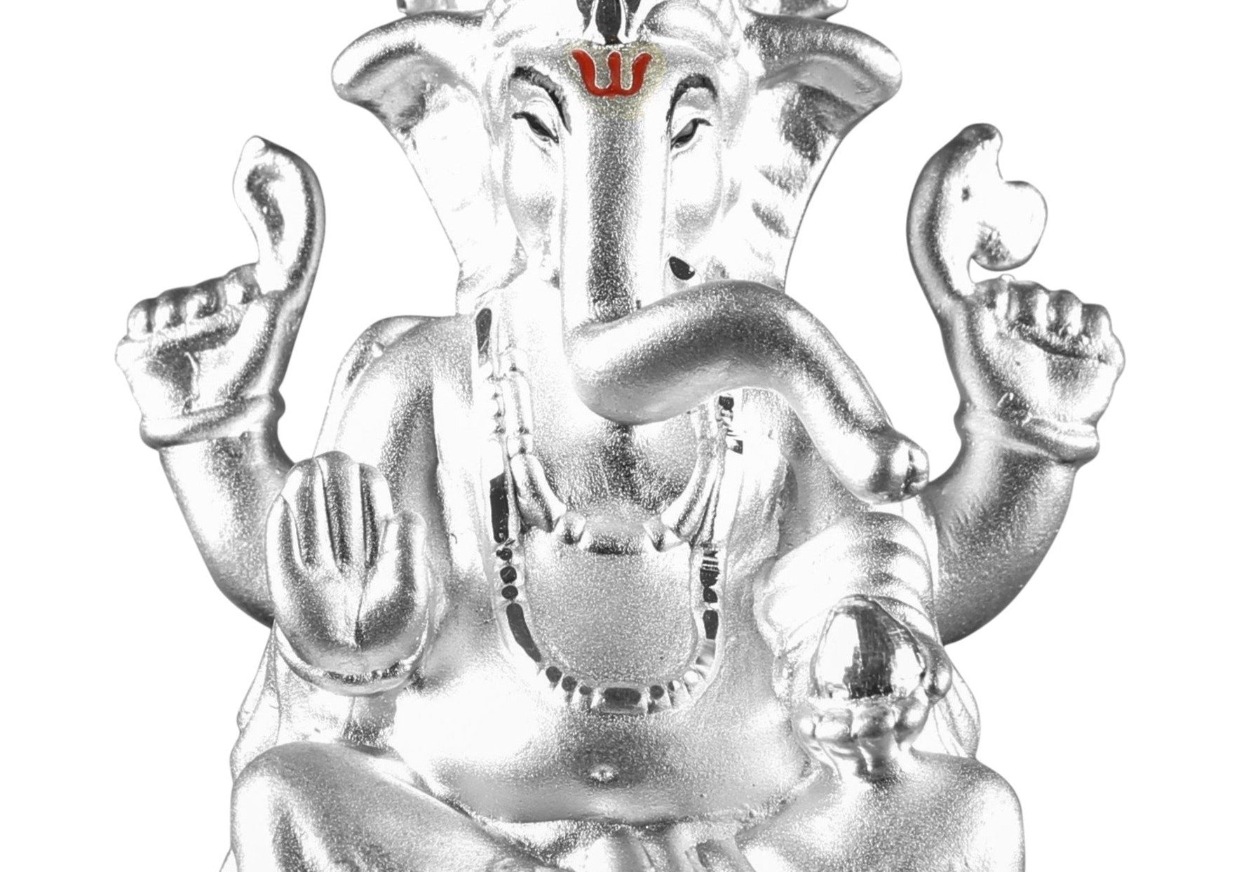 999 Pure Silver Ganesha Idol By Krysaliis Isvara - Krign_Ms02 Idols