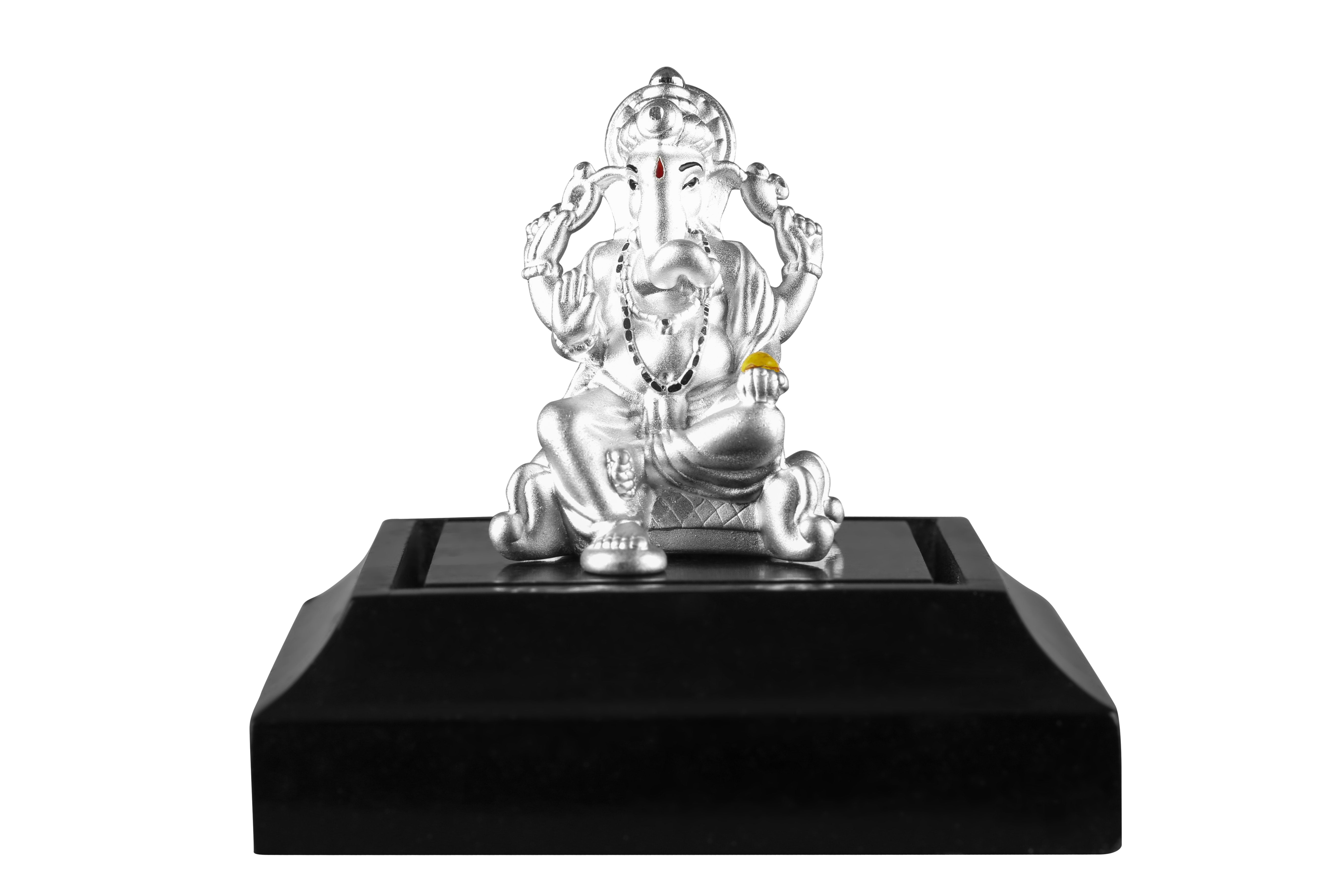 999 Pure Silver Ganesha Idol By Krysaliis Isvara - Krign_Ms03 Idols