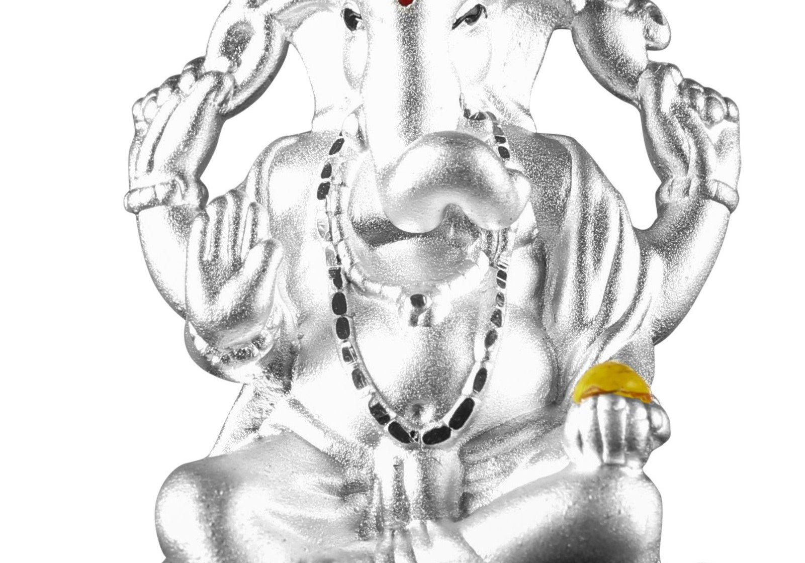 999 Pure Silver Ganesha Idol By Krysaliis Isvara - Krign_Ms03 Idols