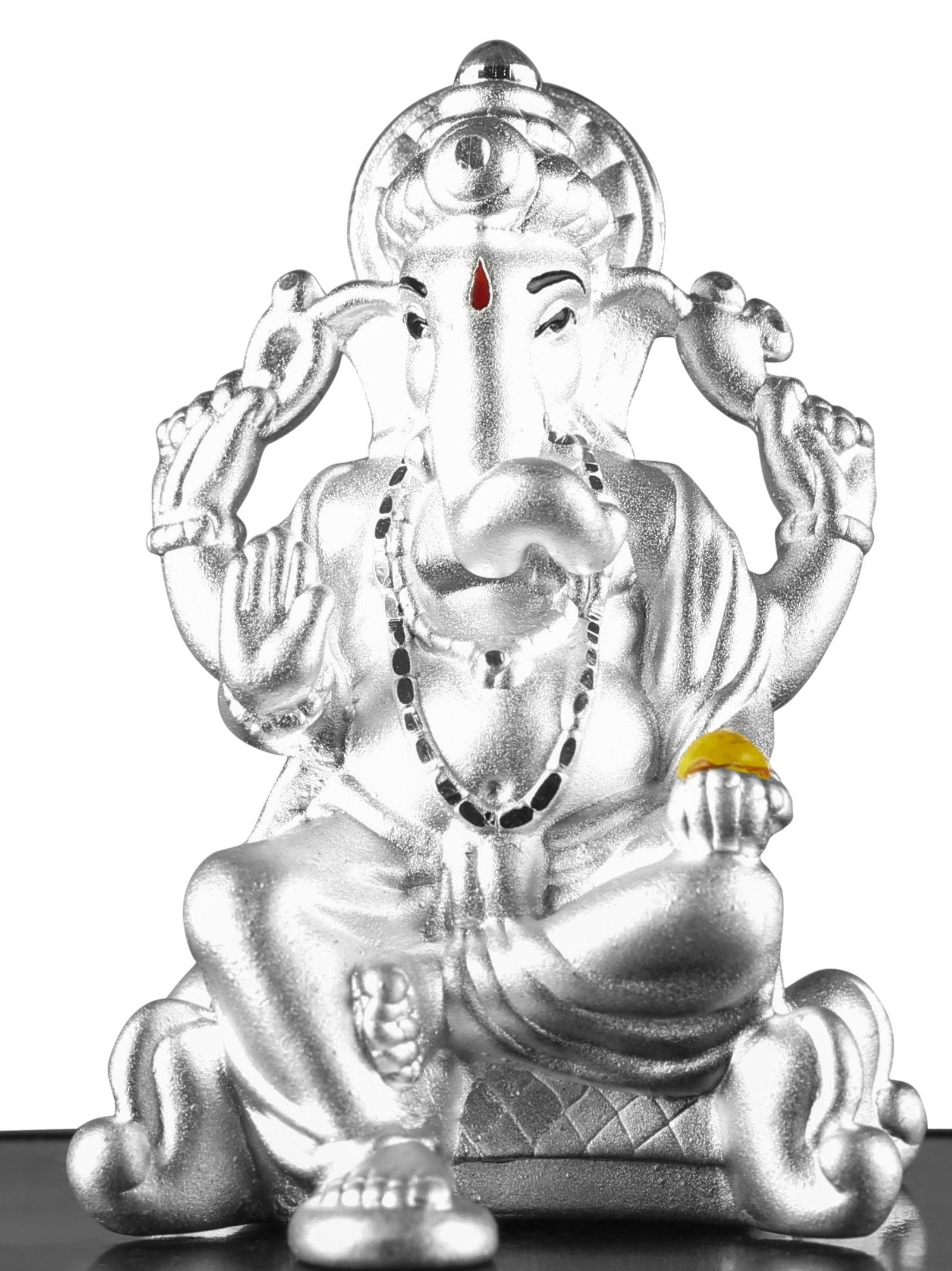 999 Pure Silver Ganesha Idol By Krysaliis Isvara - Krign_Ms03 Idols