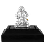 999 Pure Silver Ganesha Idol By Krysaliis Isvara - Krign_Ms04 Idols