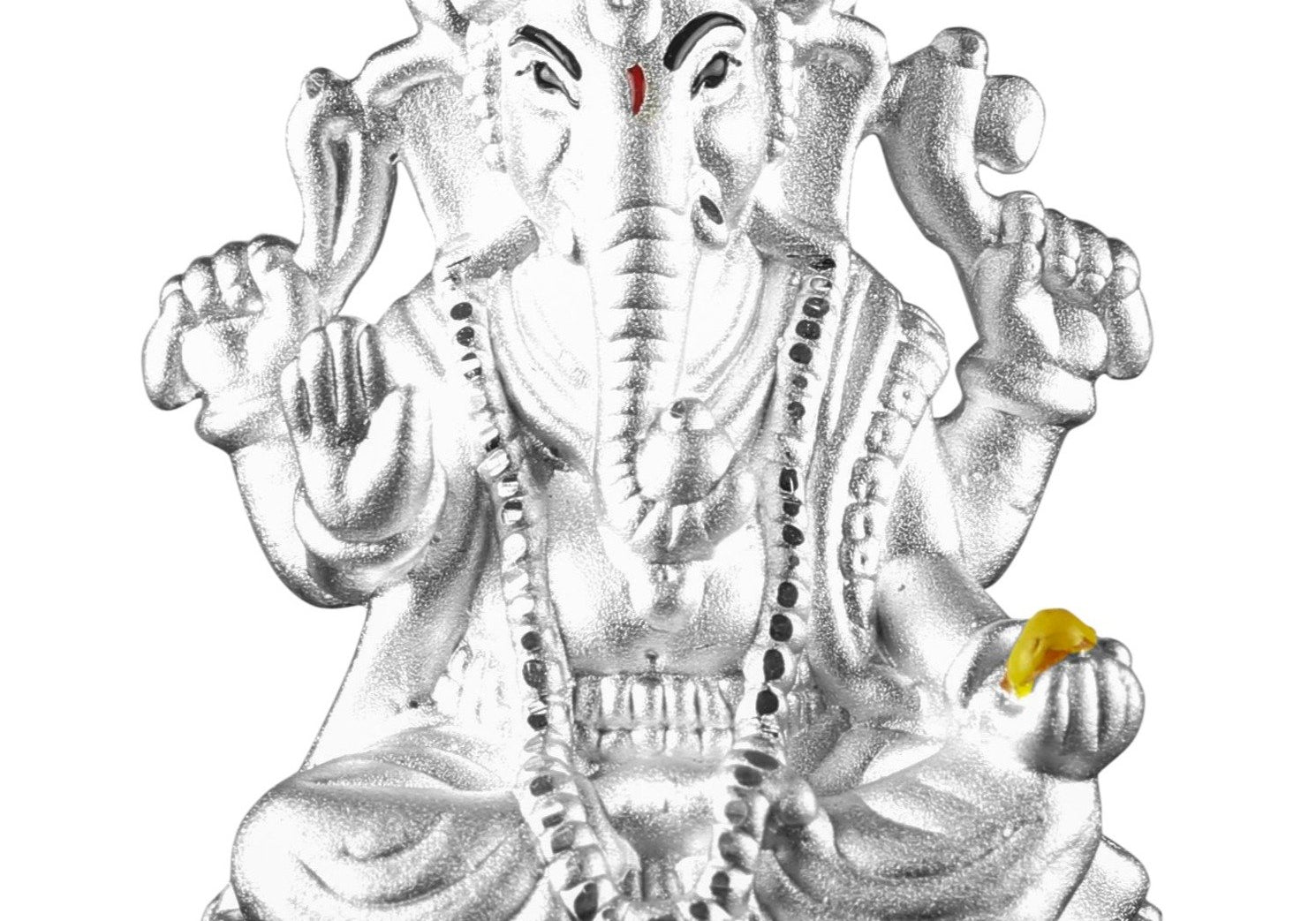 999 Pure Silver Ganesha Idol By Krysaliis Isvara - Krign_Ms04 Idols