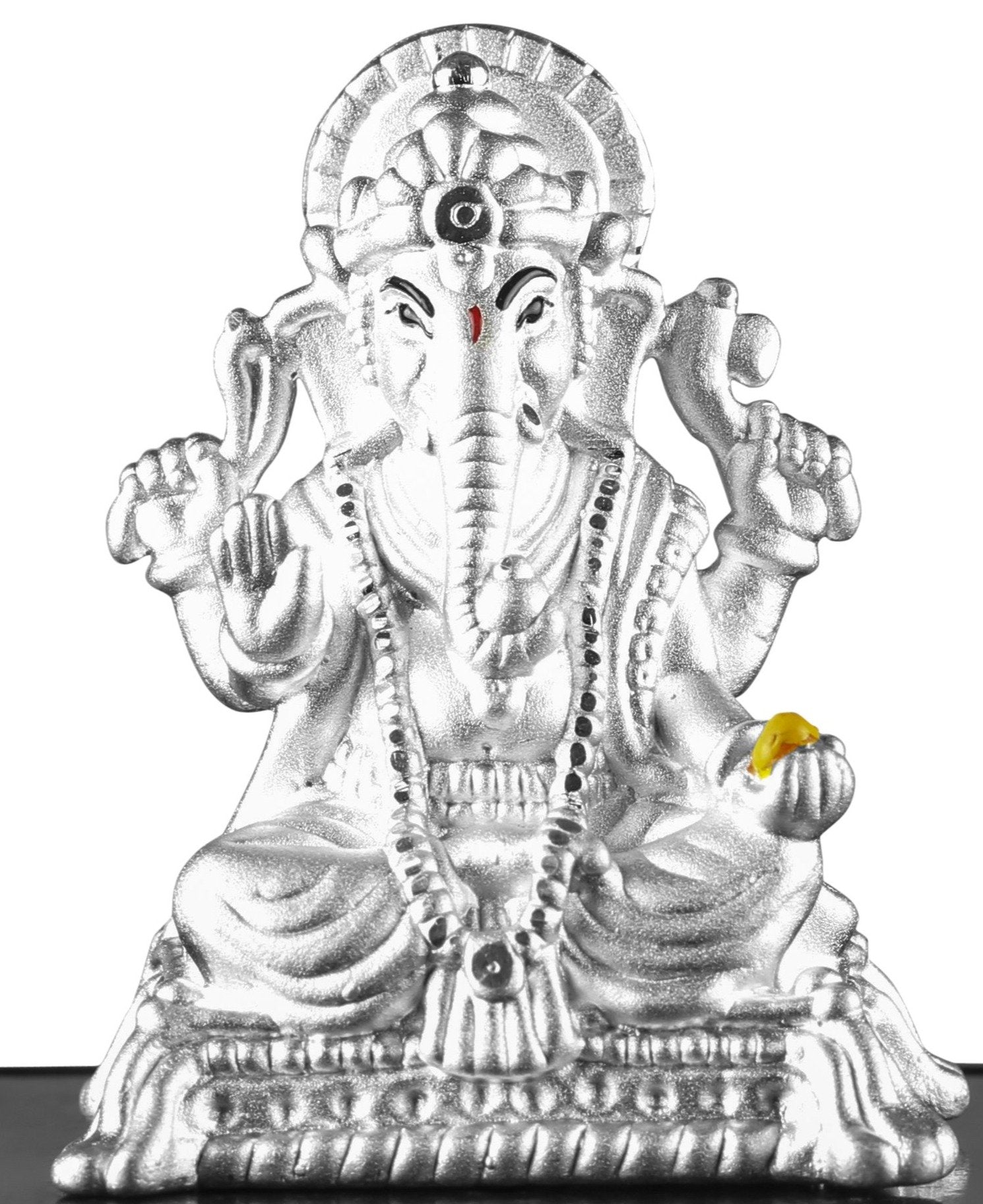 999 Pure Silver Ganesha Idol By Krysaliis Isvara - Krign_Ms04 Idols