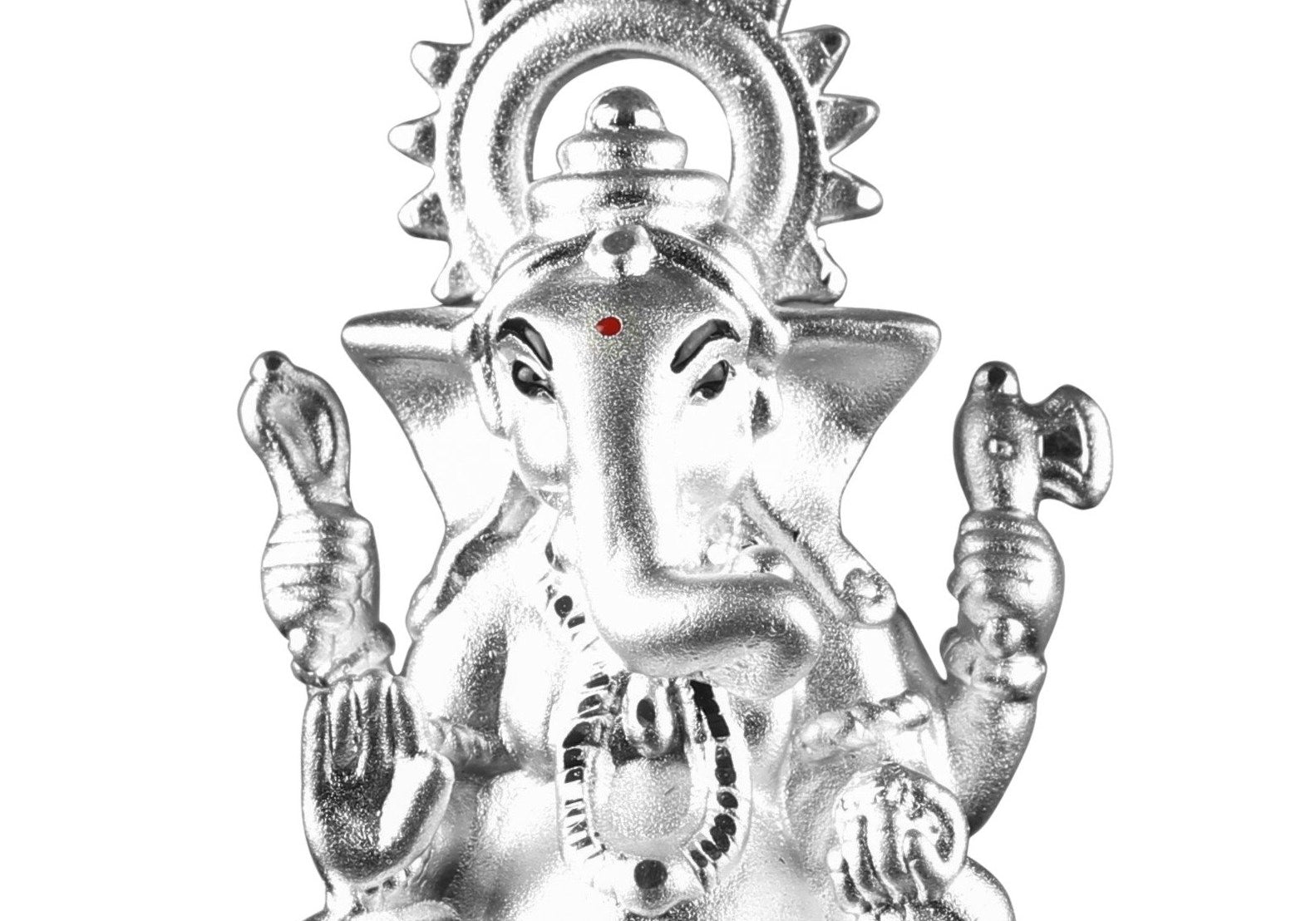 999 Pure Silver Ganesha Idol By Krysaliis Isvara - Krign_Ms07 Idols