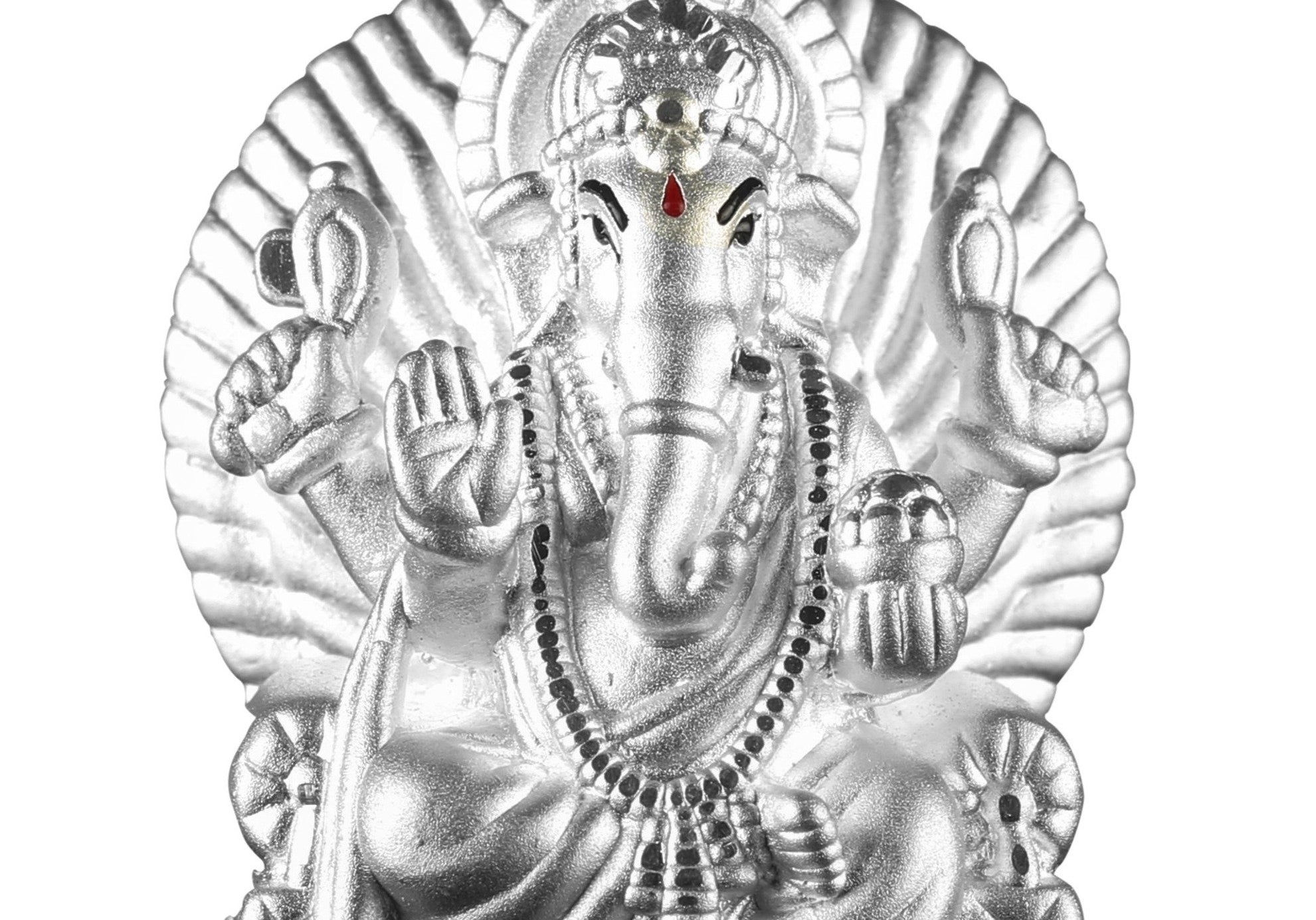 999 Pure Silver Ganesha Idol By Krysaliis Isvara - Krign_Ms14 Idols