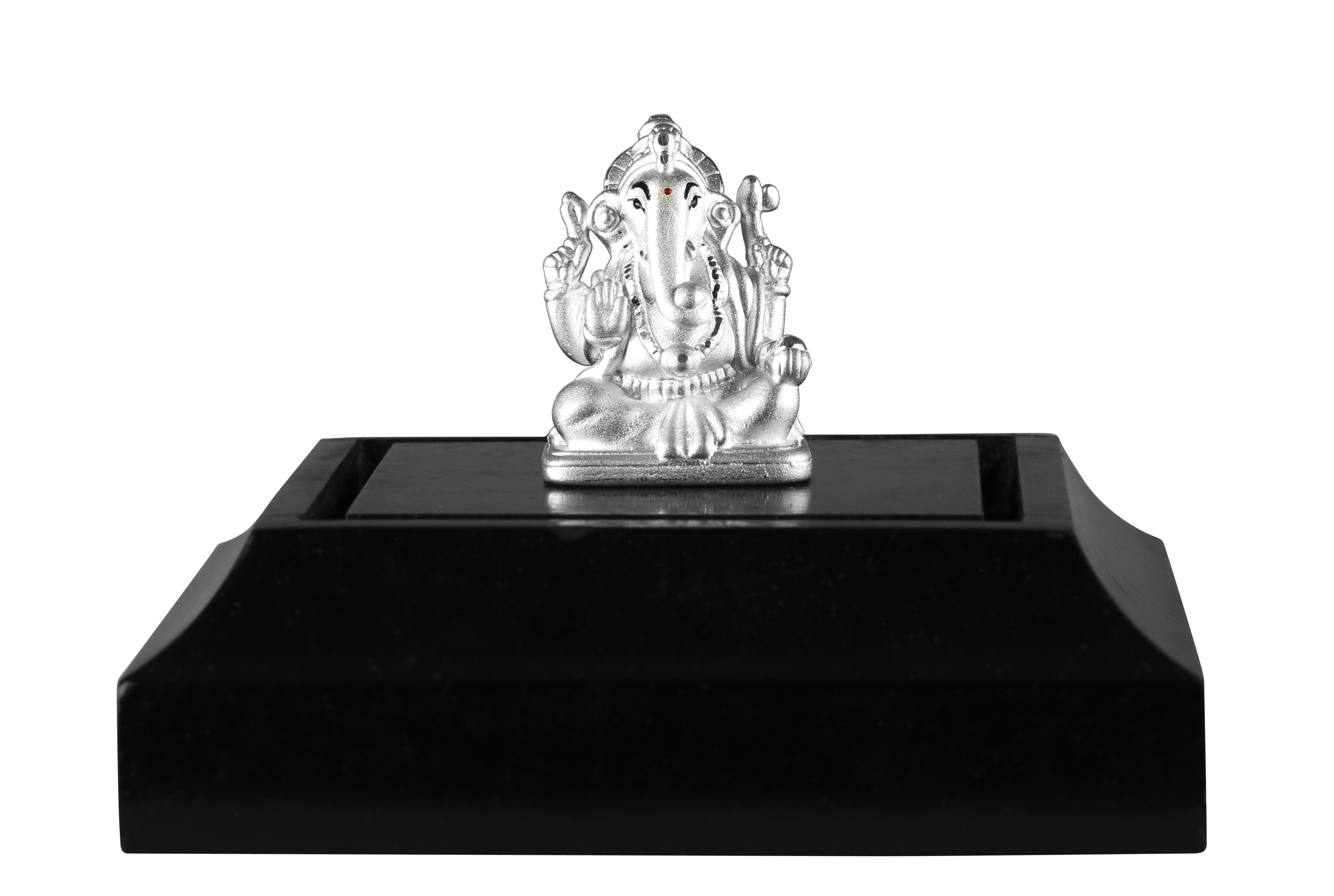 999 Pure Silver Ganesha Idol By Krysaliis Isvara - Krign_Ms17 Idols