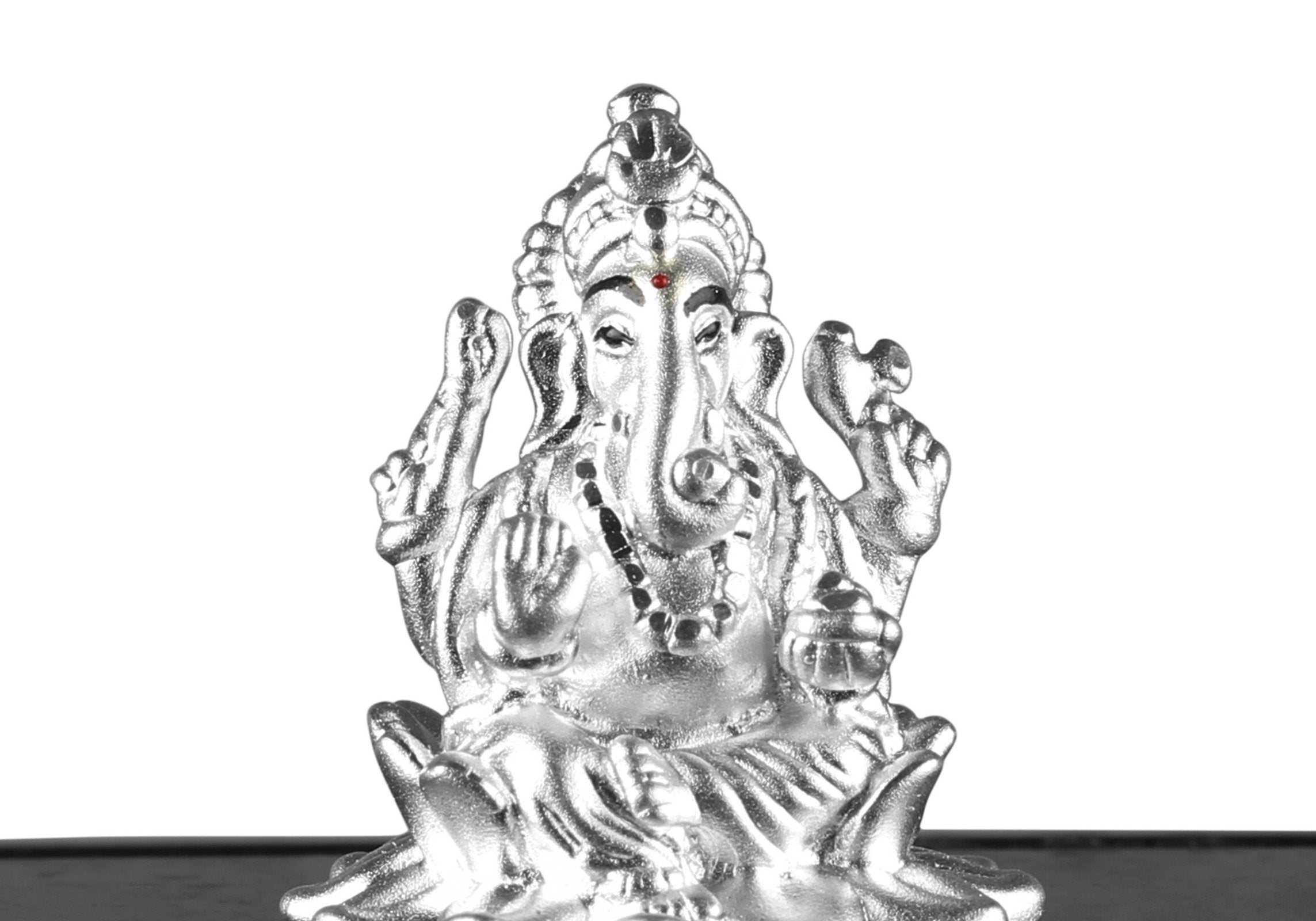 999 Pure Silver Ganesha Idol By Krysaliis Isvara - Krign_Ms18 Idols