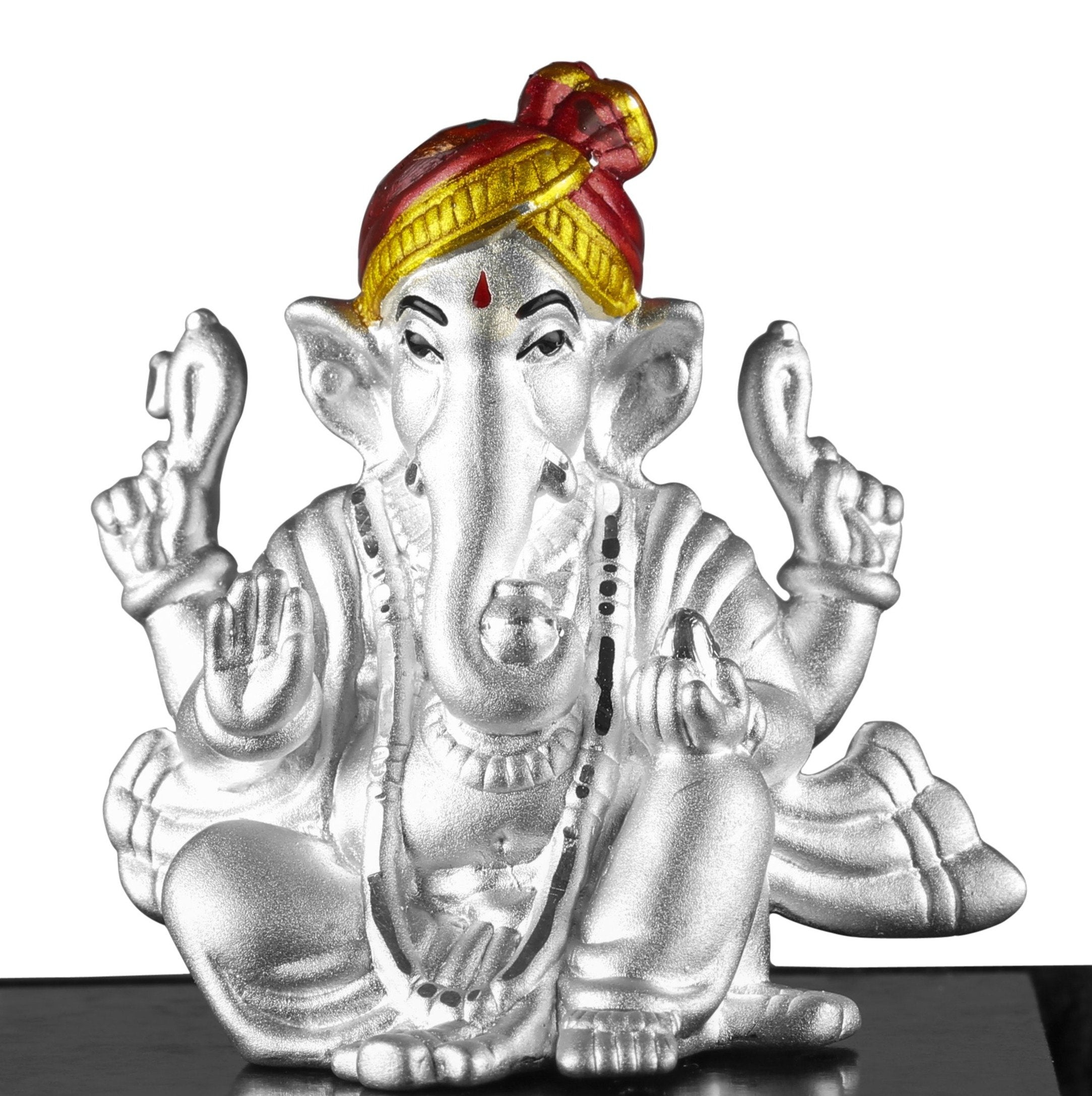 999 Pure Silver Ganesha Idol By Krysaliis Isvara - Krign_Ms20 Idols