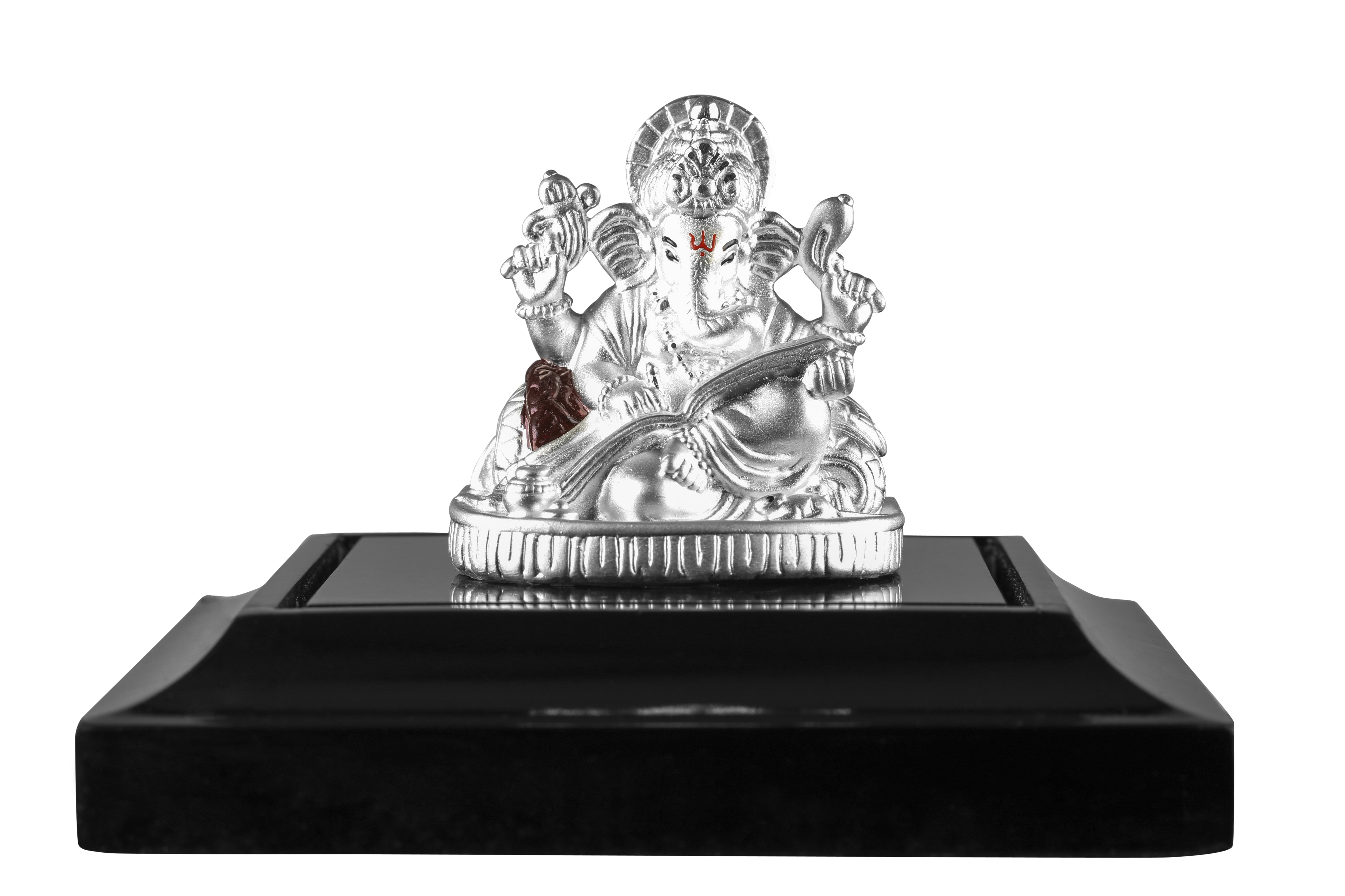 999 Pure Silver Ganesha Idol By Krysaliis Isvara - Krign_Ms23 Idols