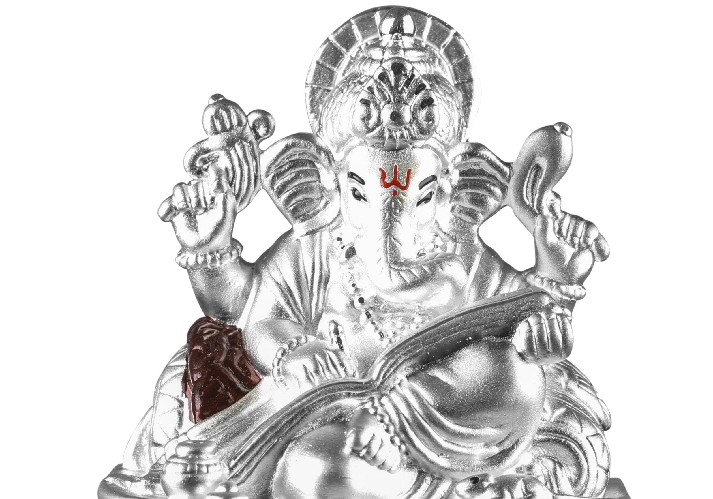 999 Pure Silver Ganesha Idol By Krysaliis Isvara - Krign_Ms23 Idols