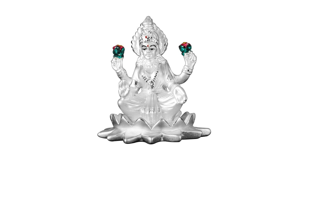 999 Pure Silver Goddess Laxmi Idol By Krysaliis Isvara Idols