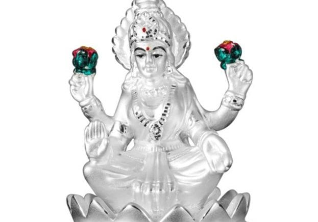 999 Pure Silver Goddess Laxmi Idol By Krysaliis Isvara Idols