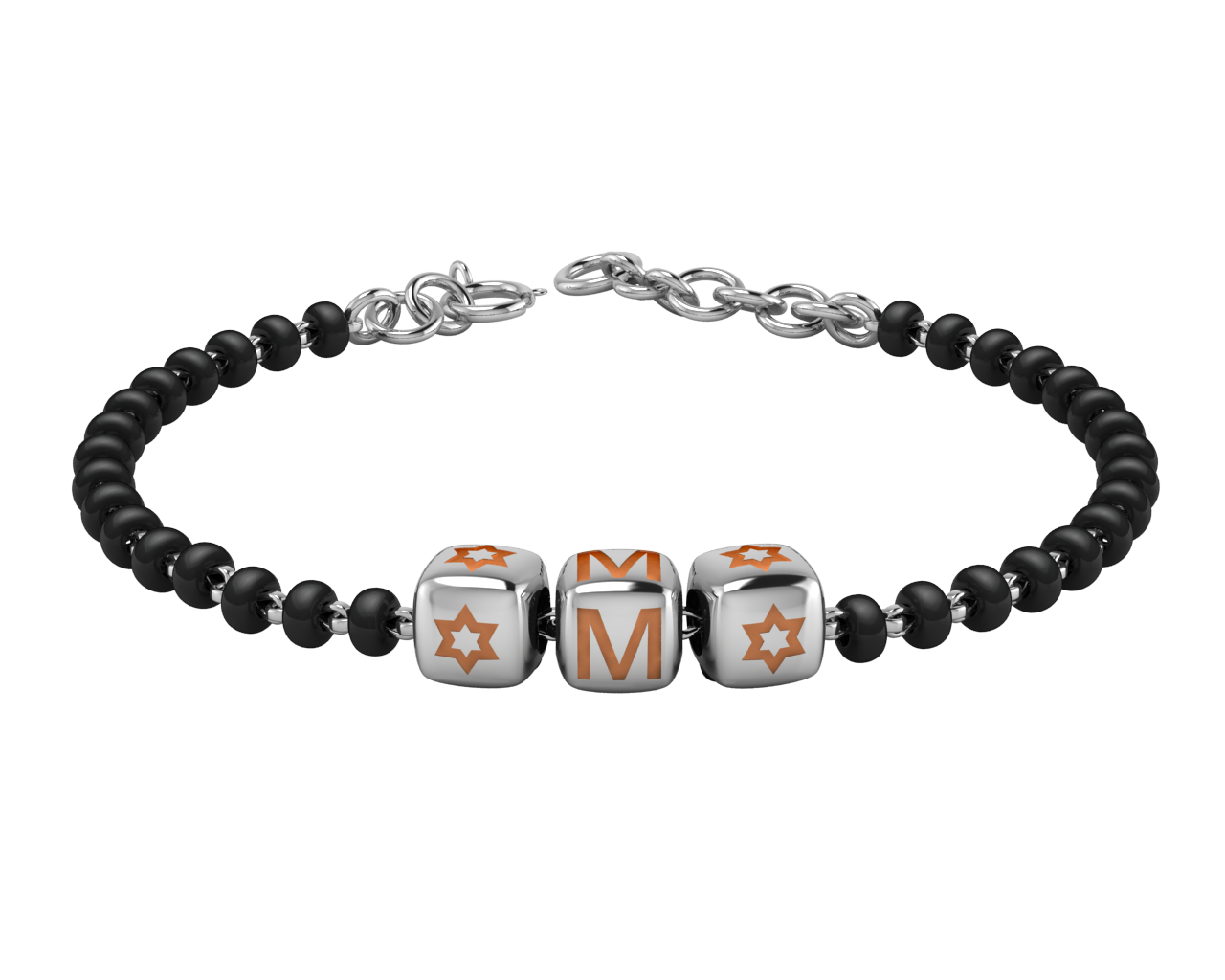 Sterling Silver Initial Nazariya For Baby & Child With Dice Babykubes