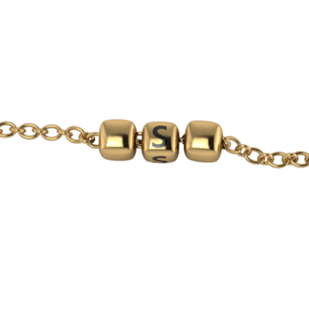 Amazon.com: JewelryVolt Gold Tone Stretchable Beaded Bracelet with Infinity  Charm FB-5000: Link Bracelets: Clothing, Shoes & Jewelry