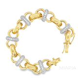 Golden Links Statement Bracelet