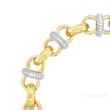 Golden Links Statement Bracelet