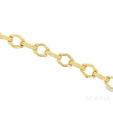 Hexagonal Bead-Link Bracelet