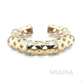 Lattice Gold Cuff Bracelet