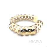 Lattice Gold Cuff Bracelet