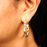 Mosaic Cuff Hoops