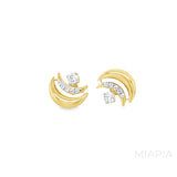 Crescent Sparkle Studs